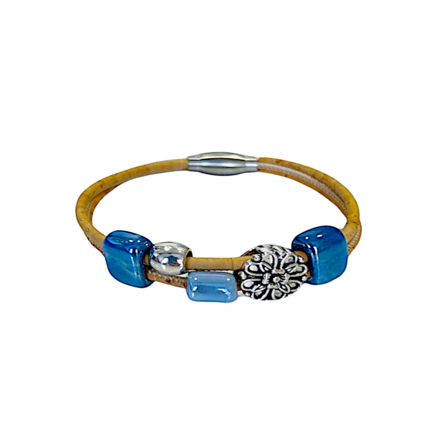 Cork Medal - Ocean (bracelet) - Cork and Company | Made in Portugal | Vegan Eco-Friendly Fashion