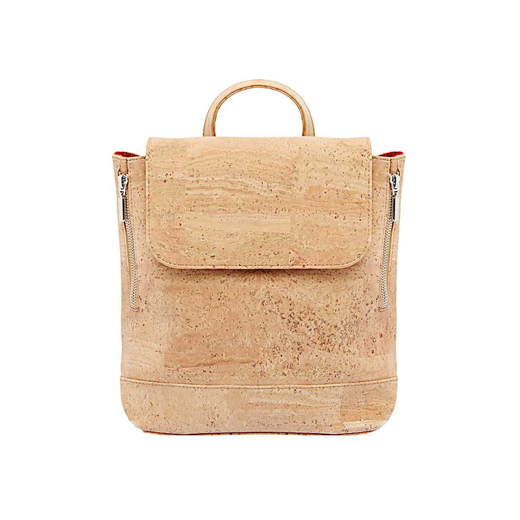 Cork Two Zippers Backpack - Cork and Company | Made in Portugal | Vegan Eco-Friendly Fashion