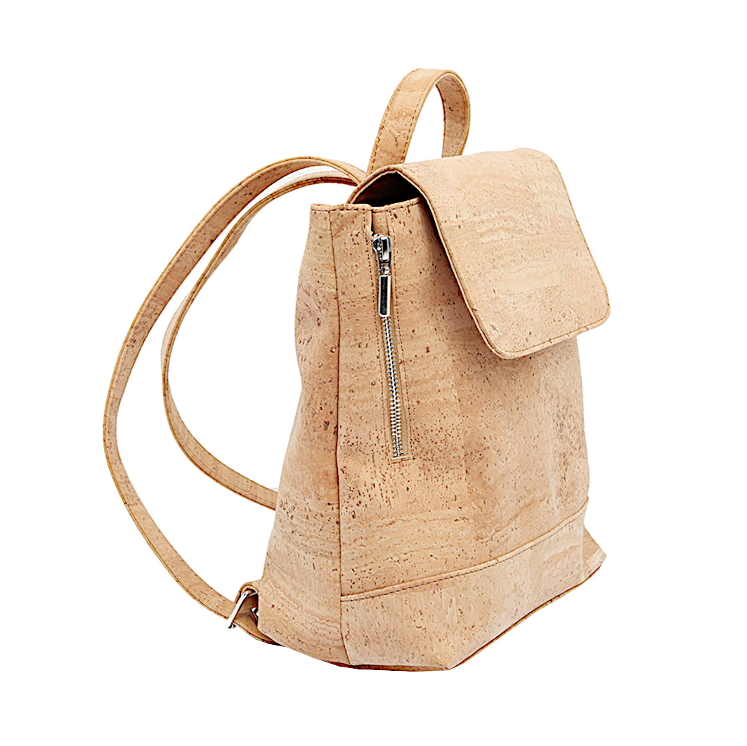 Cork Two Zippers Backpack - Cork and Company | Made in Portugal | Vegan Eco-Friendly Fashion