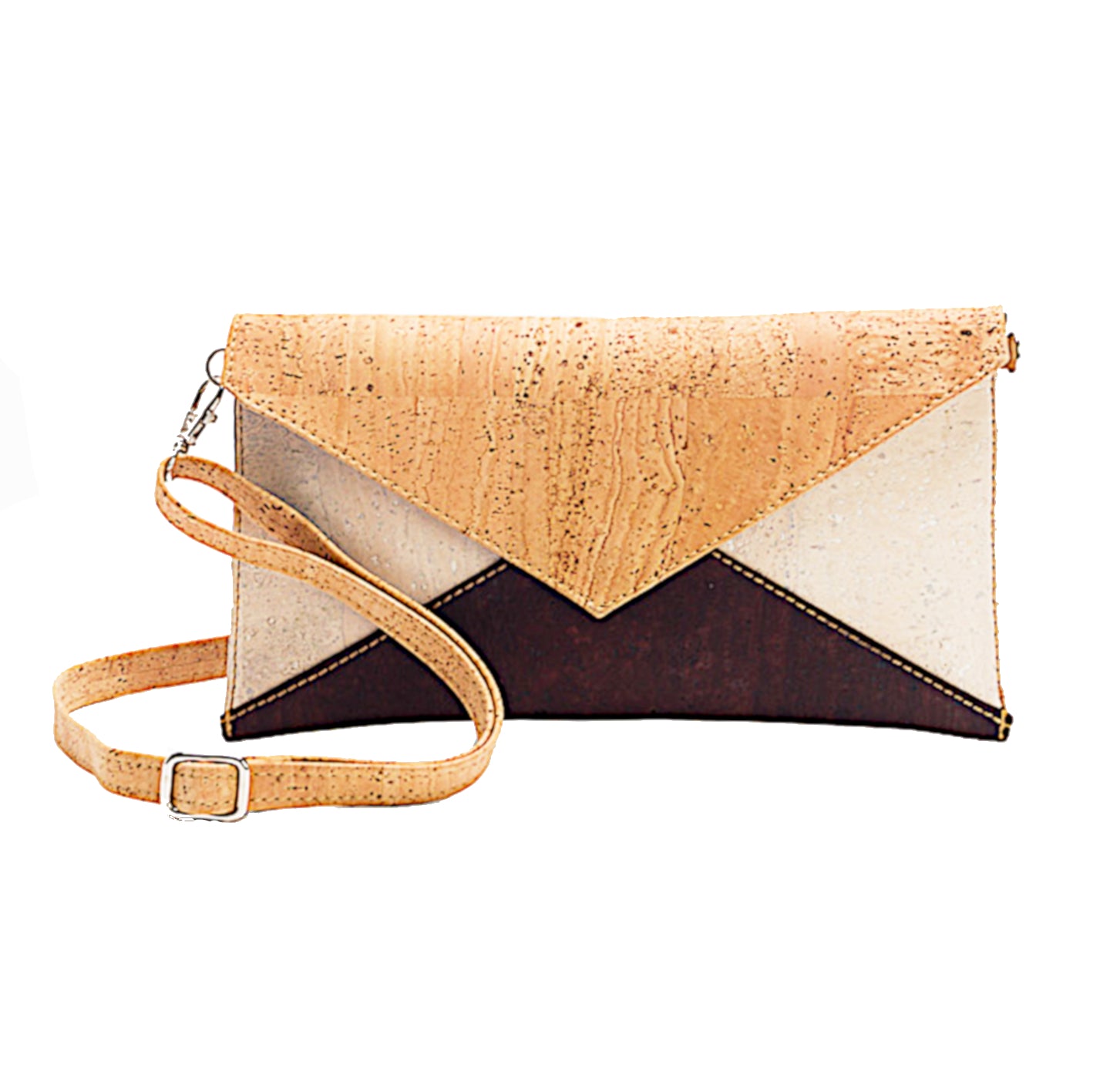 Cork Tricolor Purse - Cork and Company | Made in Portugal | Vegan Eco-Friendly Fashion