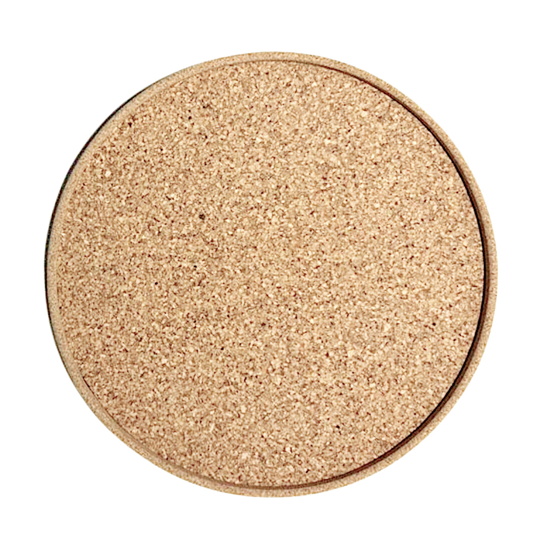 Cork Granulated Cork Tray (Round) - Cork and Company | Made in Portugal | Vegan Eco-Friendly Fashion