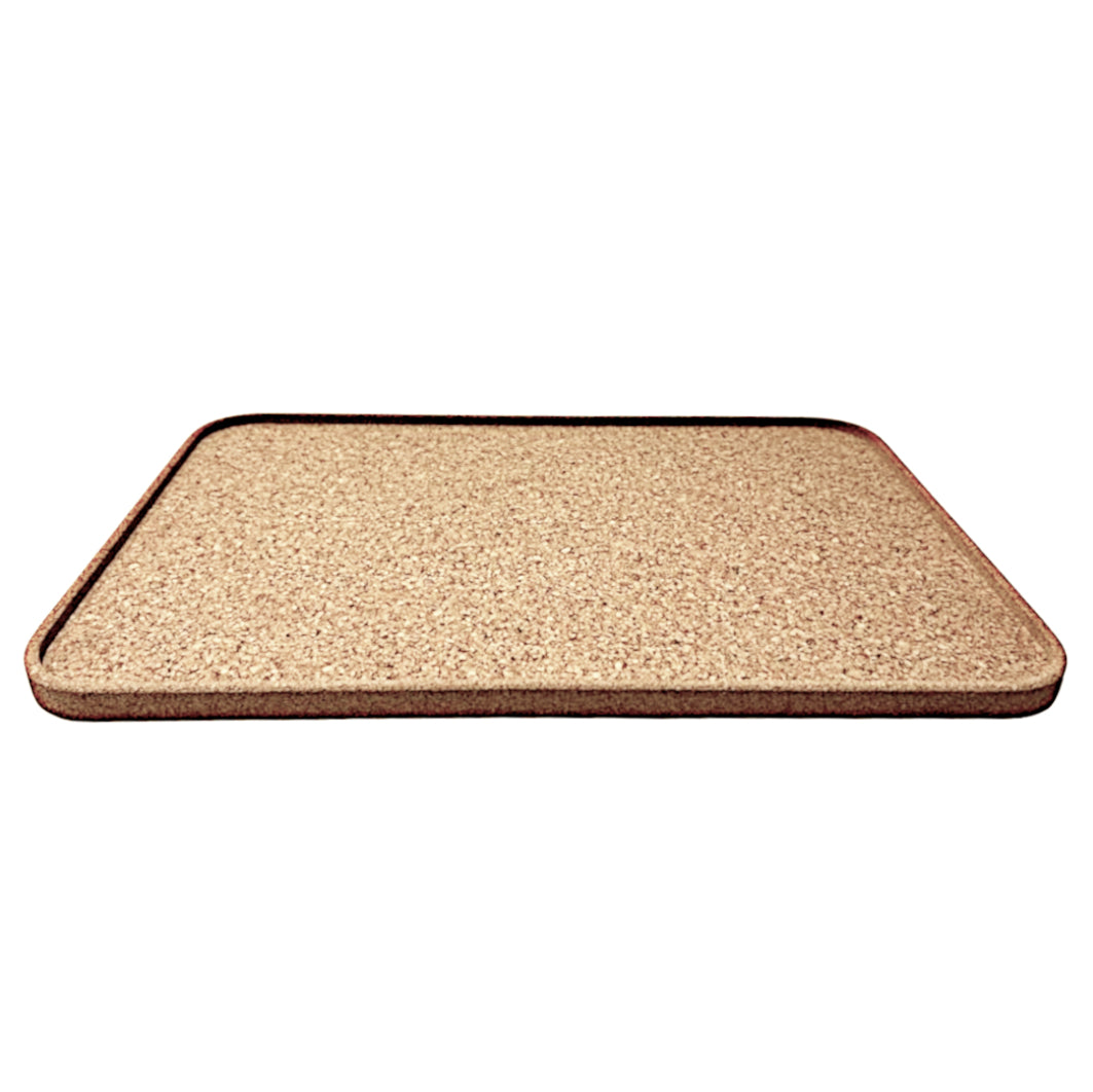 Cork Granulated Cork Tray (Rectangular) - Cork and Company | Made in Portugal | Vegan Eco-Friendly Fashion