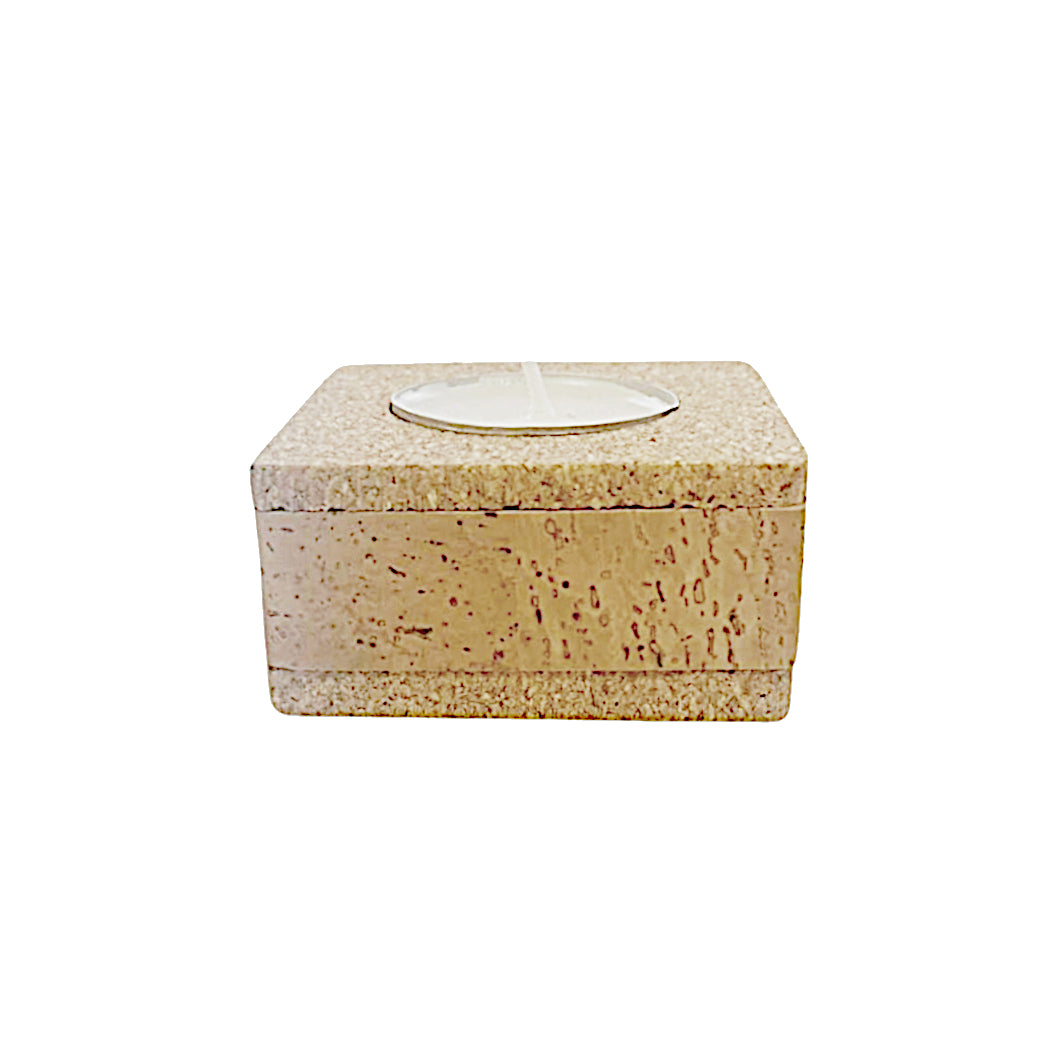 Cork Prism - Tealight Holder - Cork and Company | Made in Portugal | Vegan Eco-Friendly Fashion