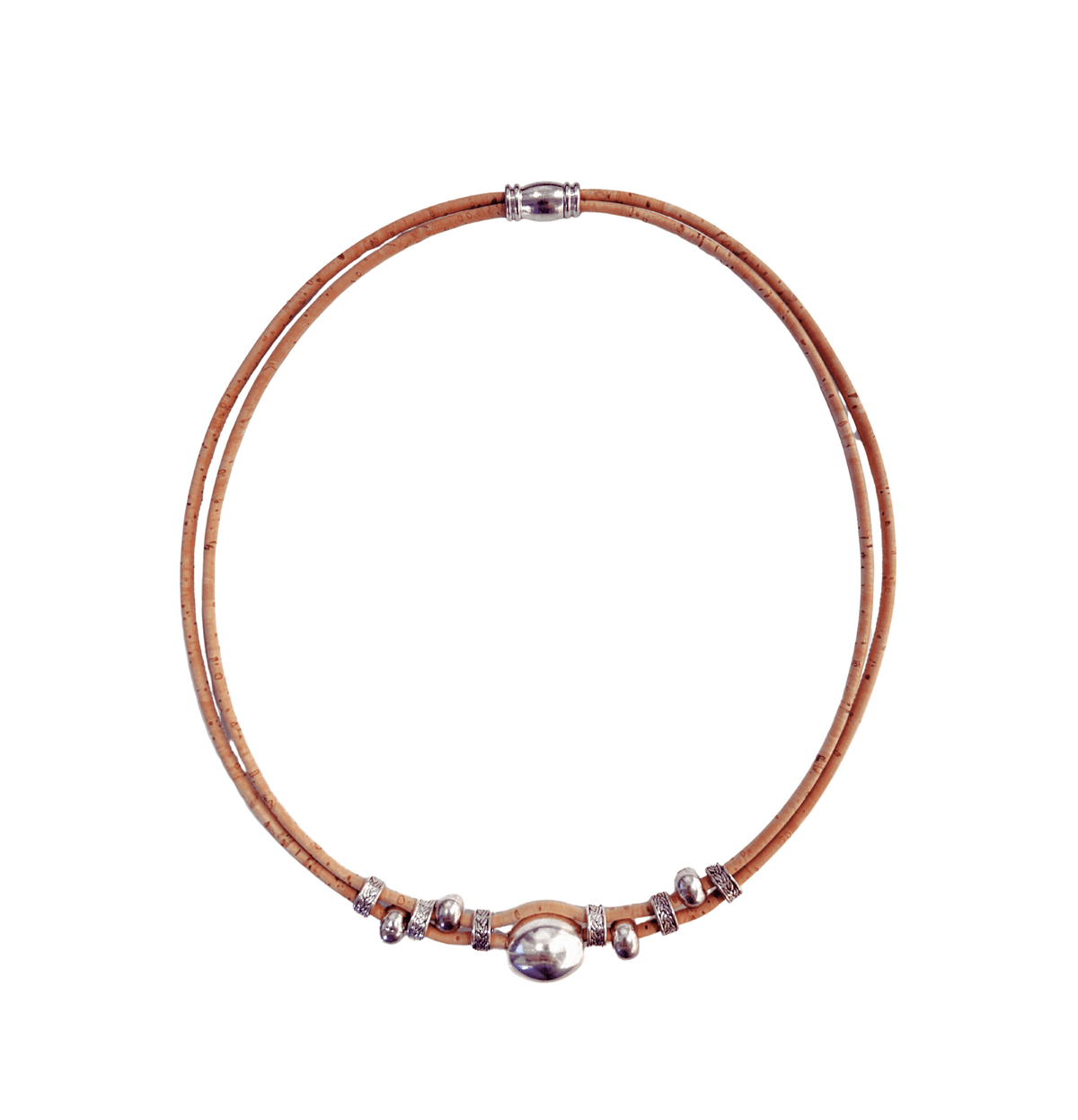 Cork Multi Beads Light (necklace) - Cork and Company | Made in Portugal | Vegan Eco-Friendly Fashion