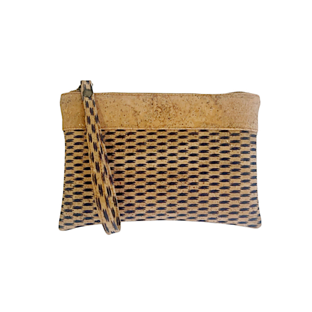 Cork Bicolor Pouch - Cork and Company | Made in Portugal | Vegan Eco-Friendly Fashion