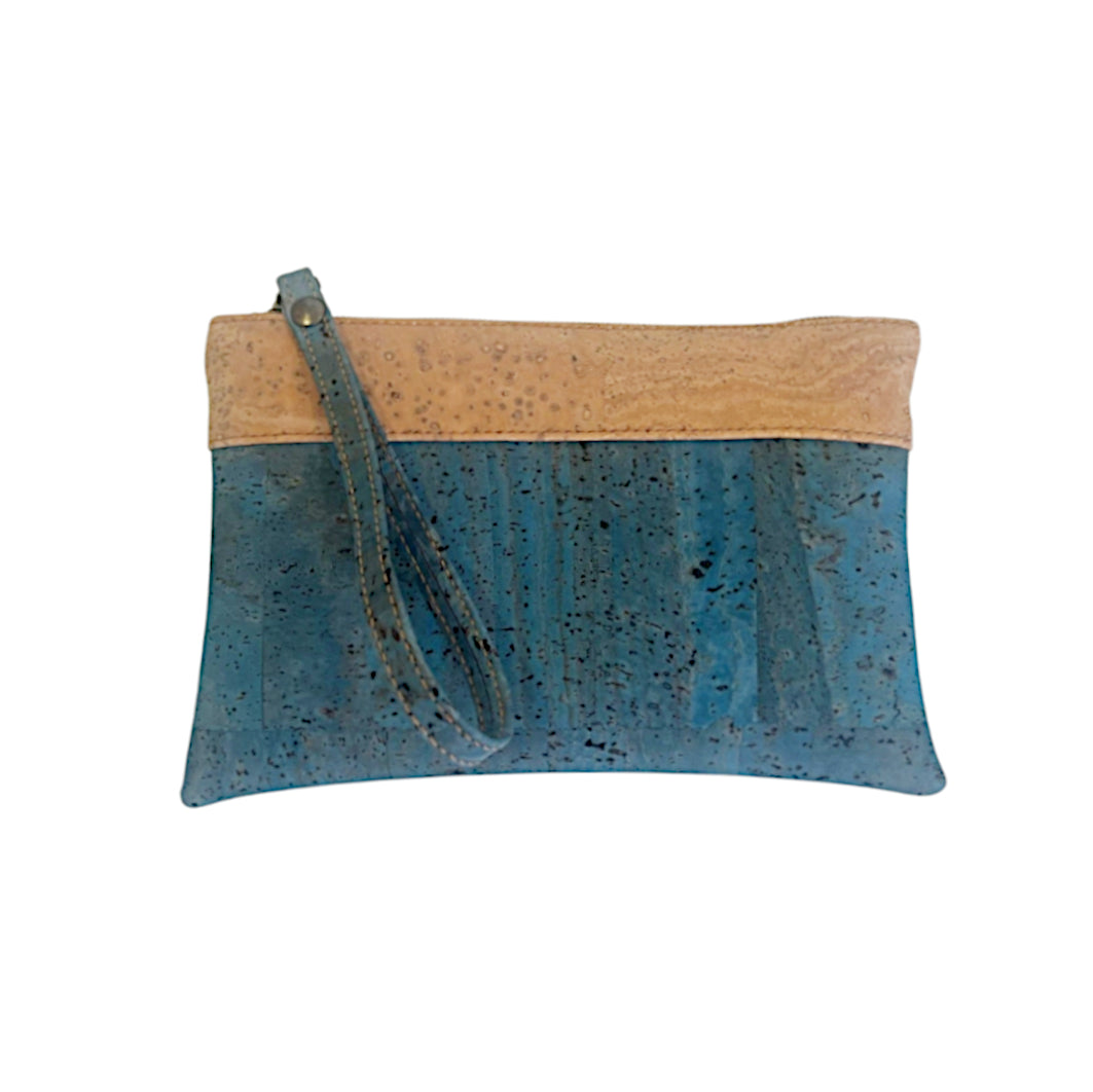 Cork Bicolor Pouch - Cork and Company | Made in Portugal | Vegan Eco-Friendly Fashion