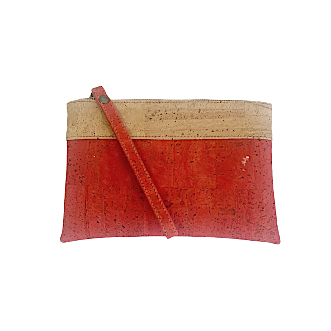 Cork Bicolor Pouch - Cork and Company | Made in Portugal | Vegan Eco-Friendly Fashion