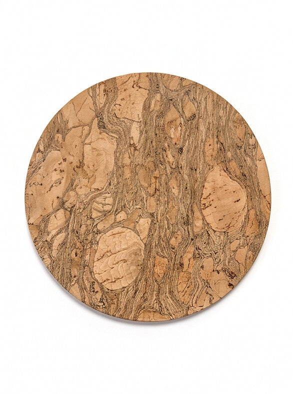 Cork Moon Coasters (Set of 6) - Cork and Company | Made in Portugal | Vegan Eco-Friendly Fashion