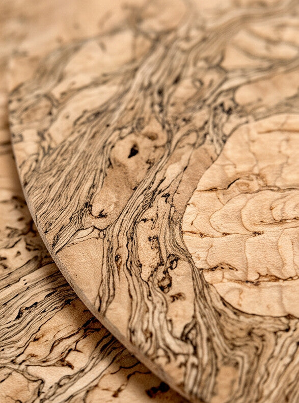 Cork Moon Coasters (Set of 6) - Cork and Company | Made in Portugal | Vegan Eco-Friendly Fashion