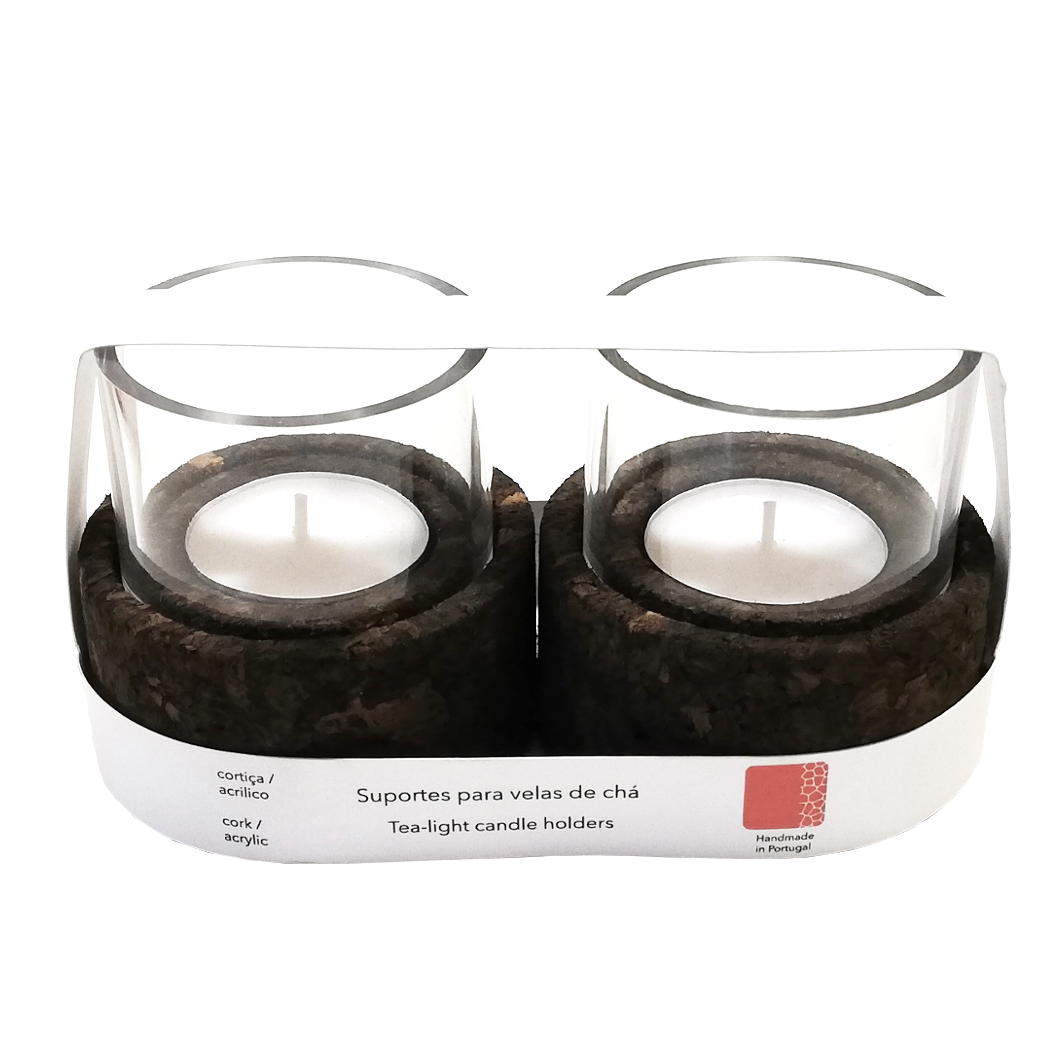 Cork Tealight Holders (set of 2) - Cork and Company | Made in Portugal | Vegan Eco-Friendly Fashion