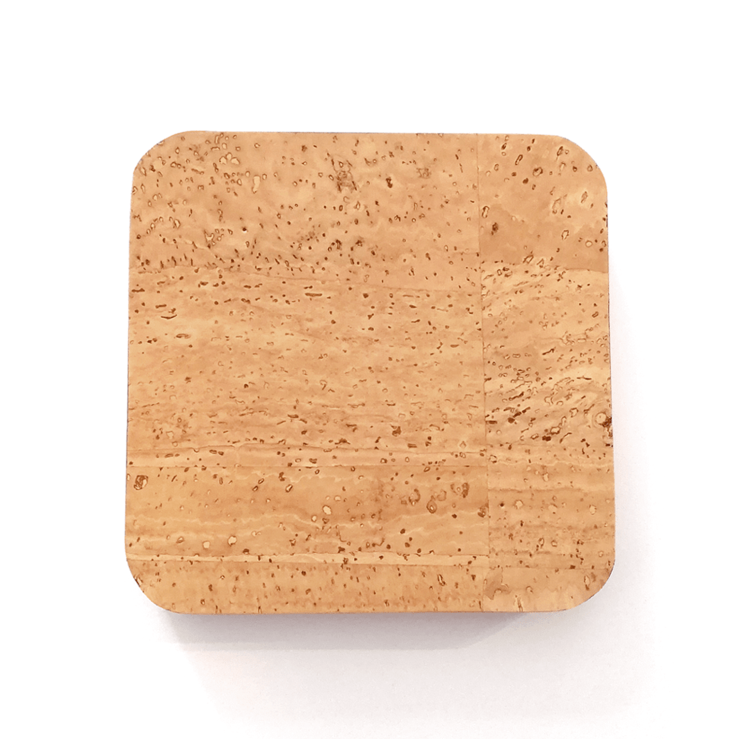 Cork Square Coasters (set of 4) - Cork and Company | Made in Portugal | Vegan Eco-Friendly Fashion