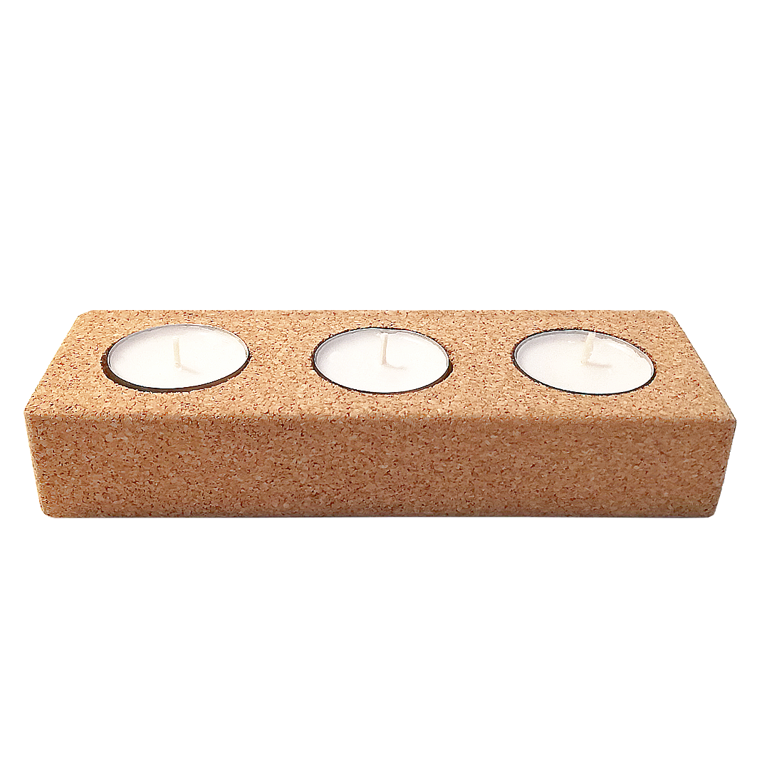 Cork Brick - Tealight Holder - Cork and Company | Made in Portugal | Vegan Eco-Friendly Fashion