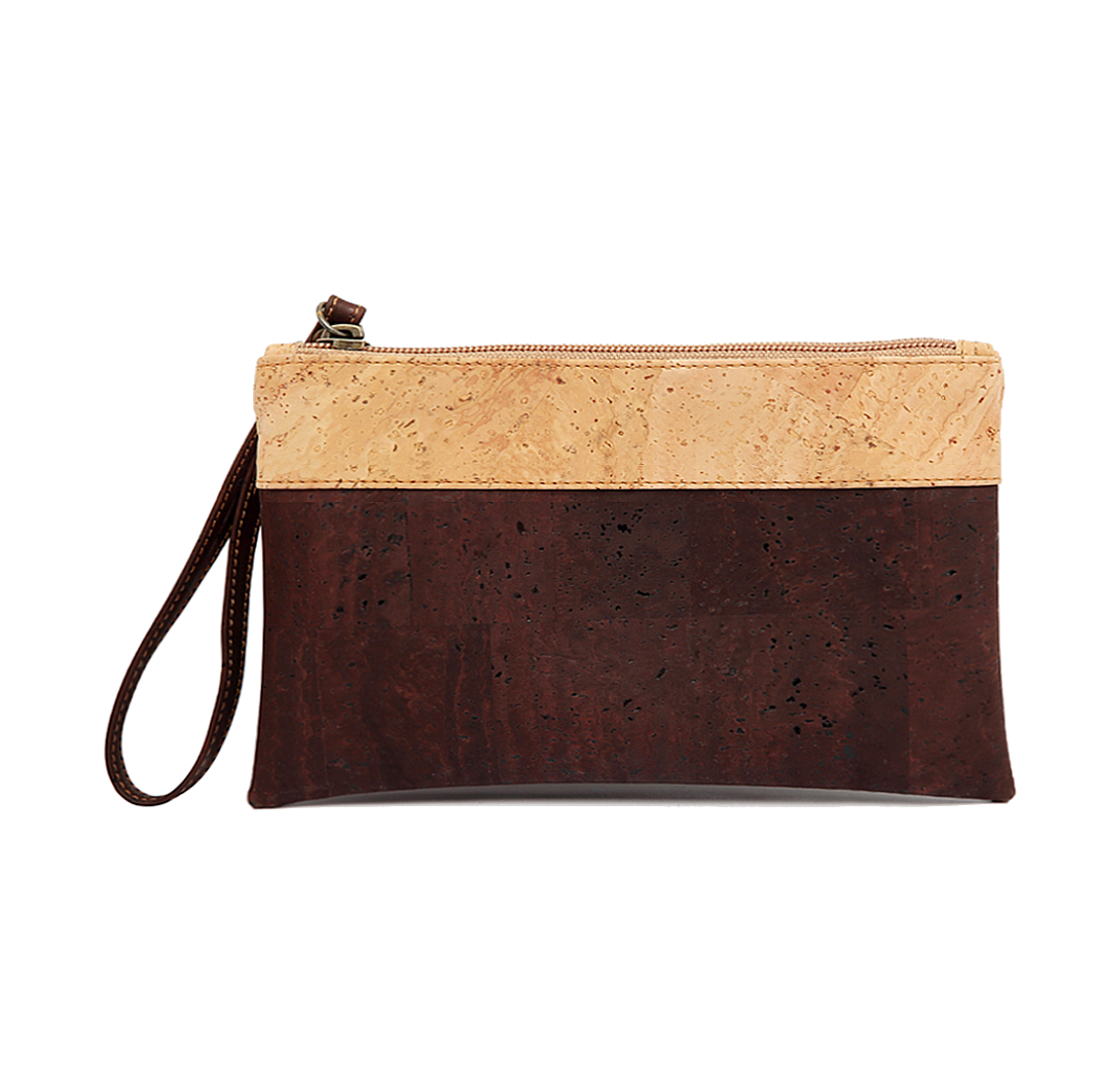 Cork Bicolor Pouch - Cork and Company | Made in Portugal | Vegan Eco-Friendly Fashion