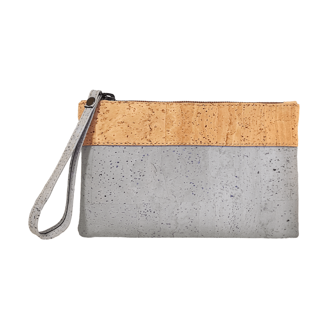 Cork Bicolor Pouch - Cork and Company | Made in Portugal | Vegan Eco-Friendly Fashion
