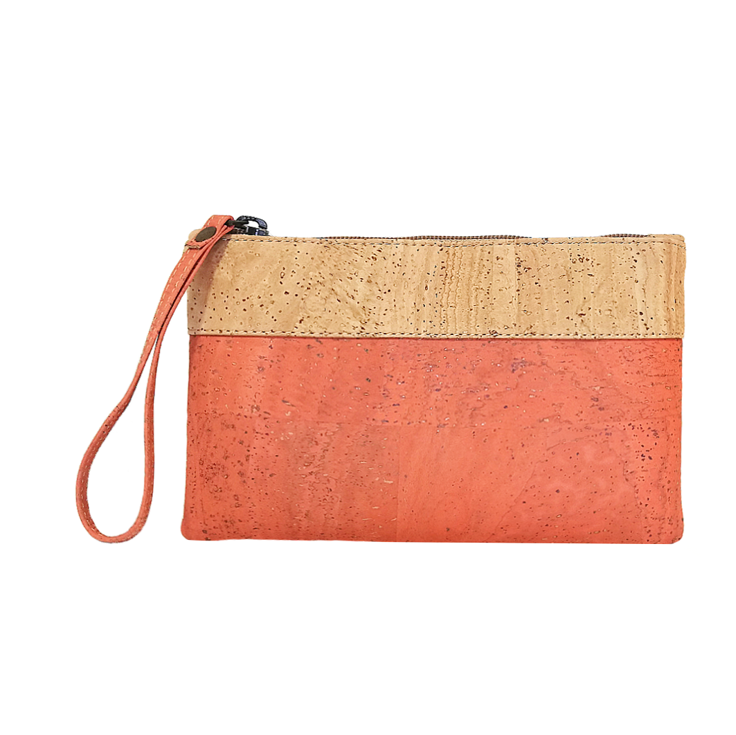 Cork Bicolor Pouch - Cork and Company | Made in Portugal | Vegan Eco-Friendly Fashion