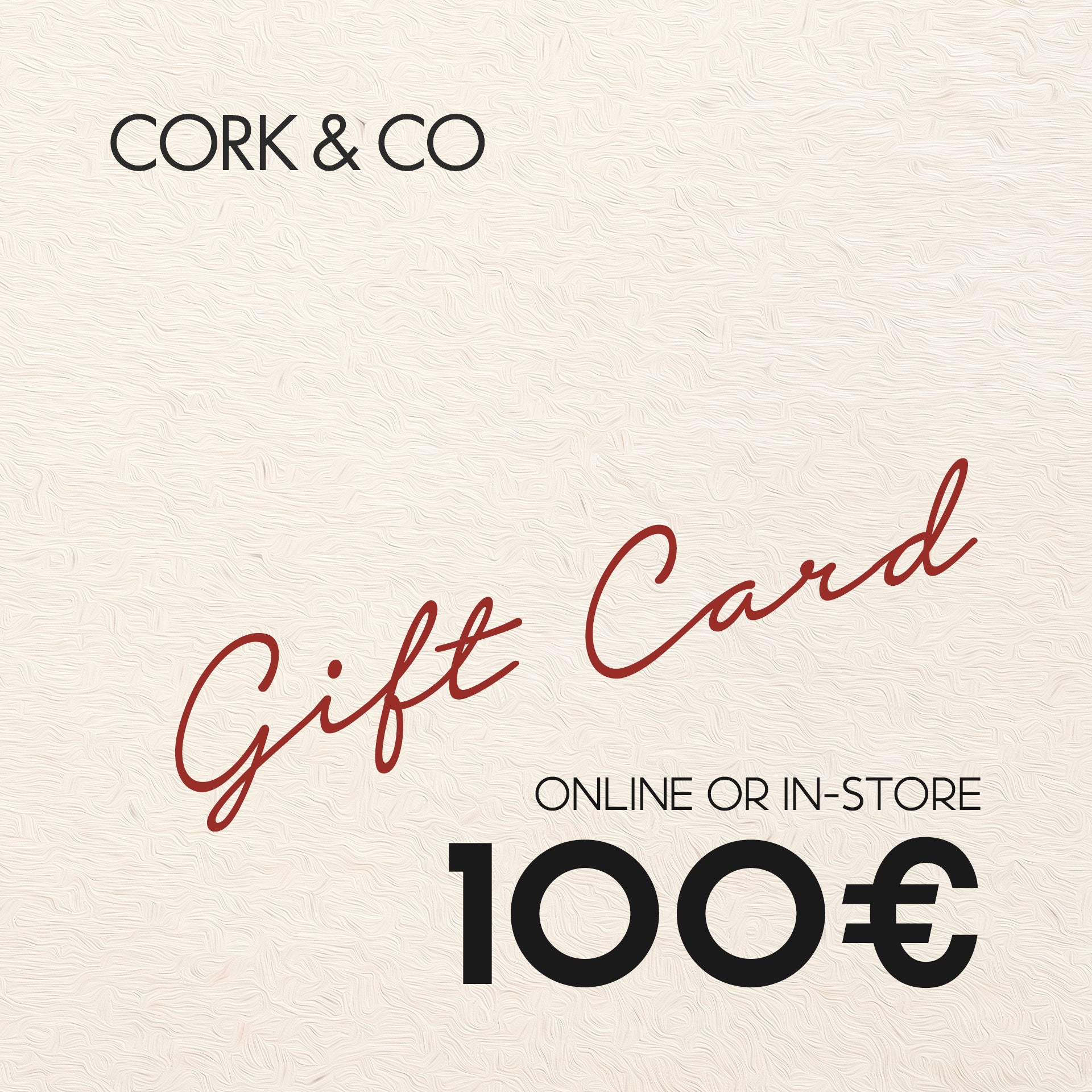 Cork CORK & CO Gift Card - Cork and Company | Made in Portugal | Vegan Eco-Friendly Fashion