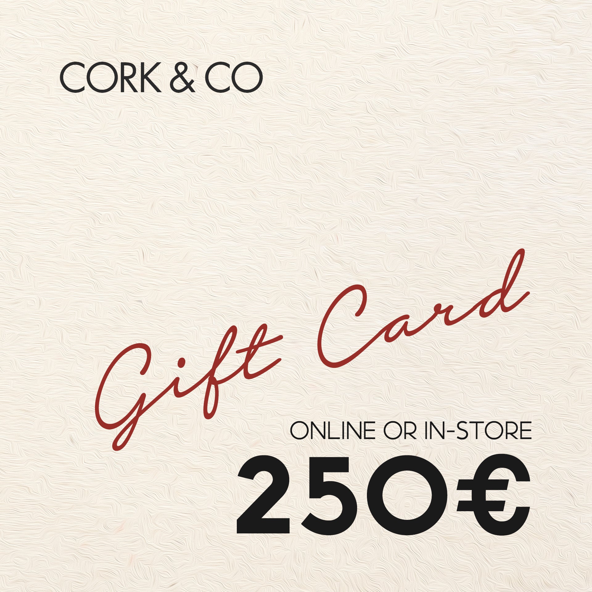 Cork CORK & CO Gift Card - Cork and Company | Made in Portugal | Vegan Eco-Friendly Fashion