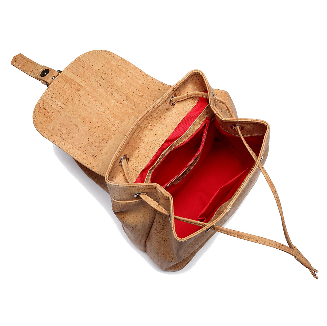 Cork Drawstring Backpack - Cork and Company | Made in Portugal | Vegan Eco-Friendly Fashion