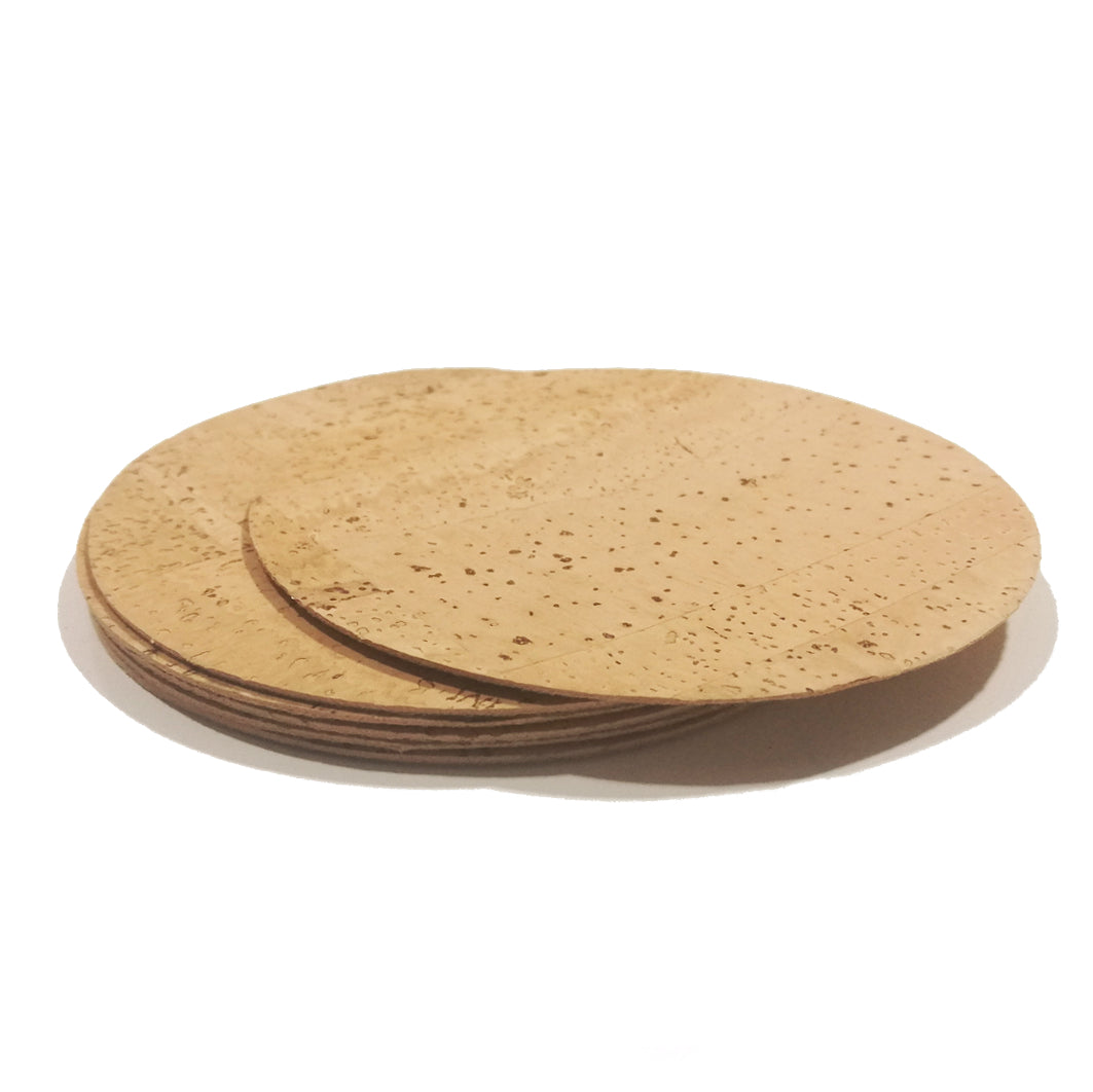 Cork Moon Coasters (set of 6) - Cork and Company | Made in Portugal | Vegan Eco-Friendly Fashion