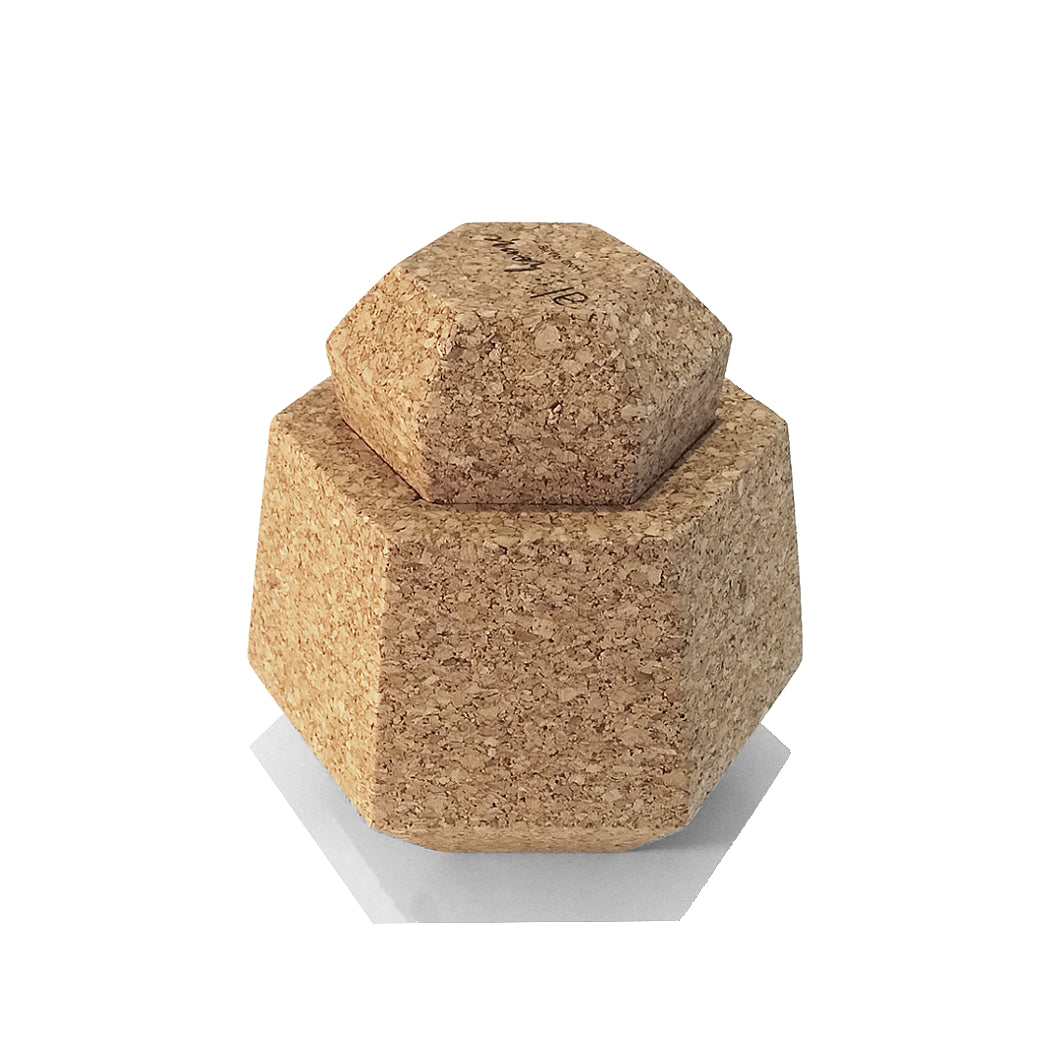 Cork Hexagon (vase/box) - Cork and Company | Made in Portugal | Vegan Eco-Friendly Fashion