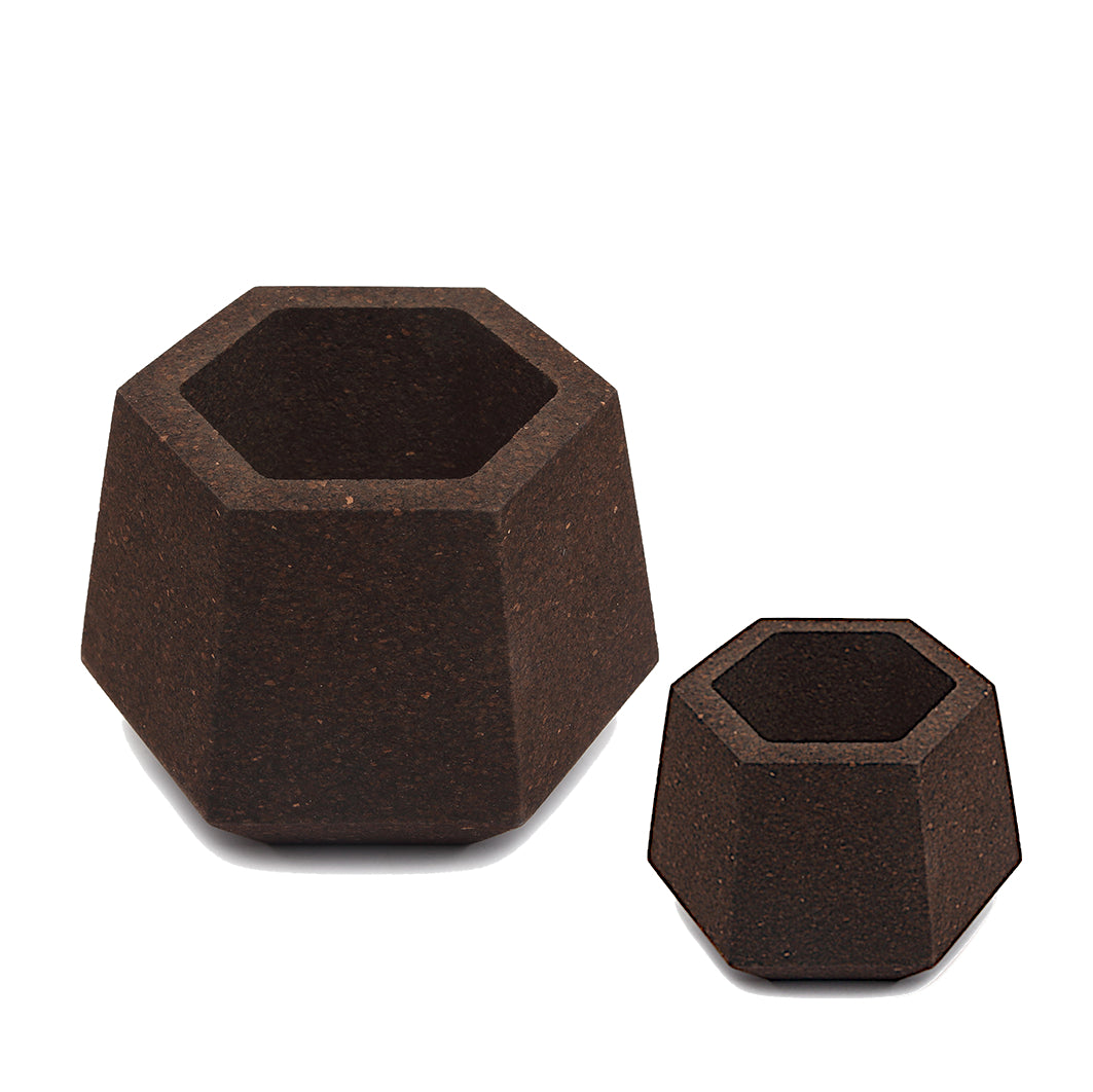 Cork Hexagon (vase/box) - Cork and Company | Made in Portugal | Vegan Eco-Friendly Fashion