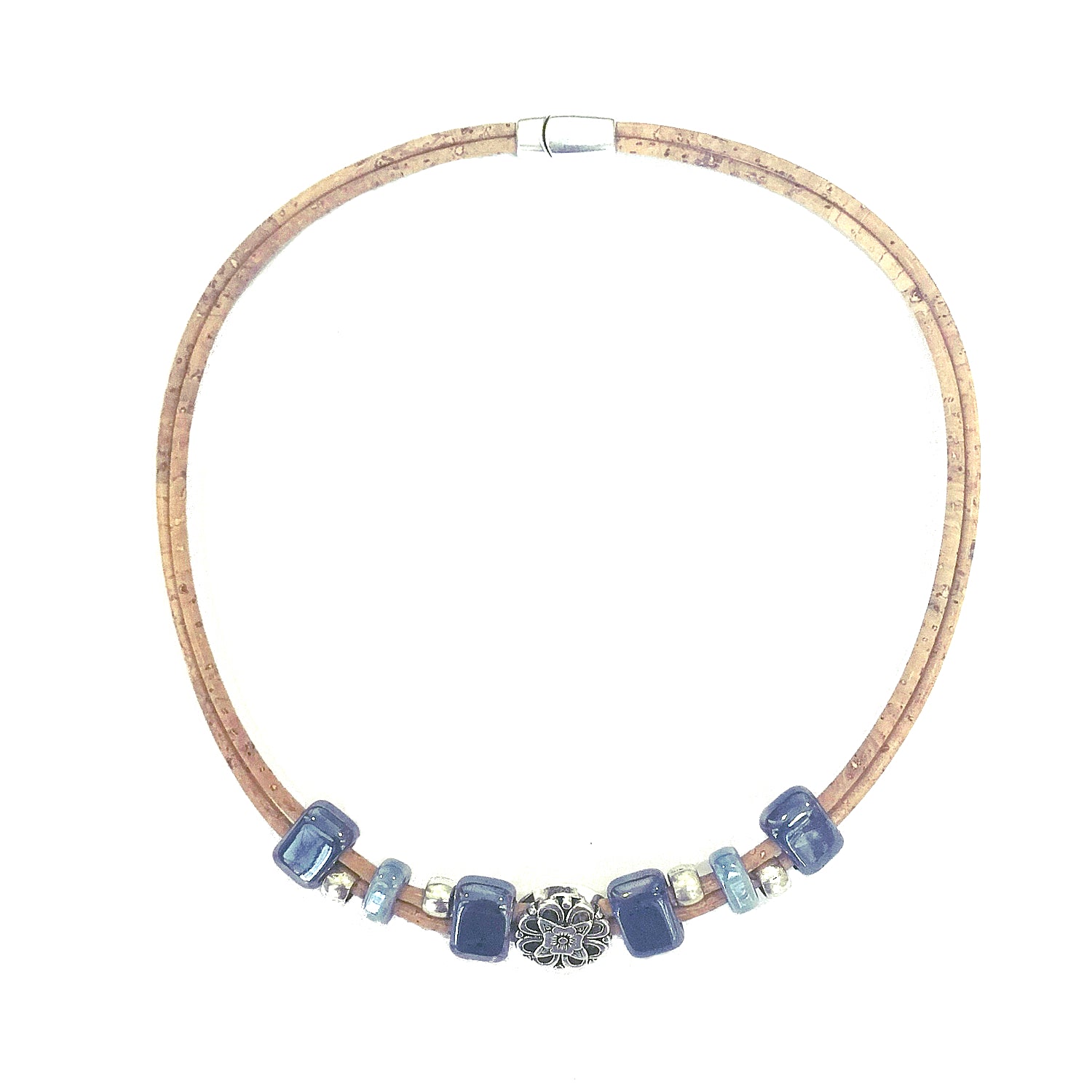 Cork Medal - Ocean (necklace) - Cork and Company | Made in Portugal | Vegan Eco-Friendly Fashion