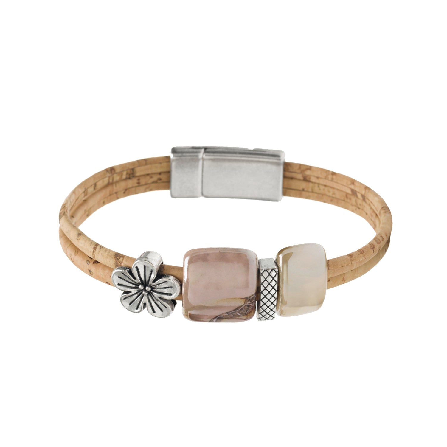 Cork Flower (bracelet) - Cork and Company | Made in Portugal | Vegan Eco-Friendly Fashion