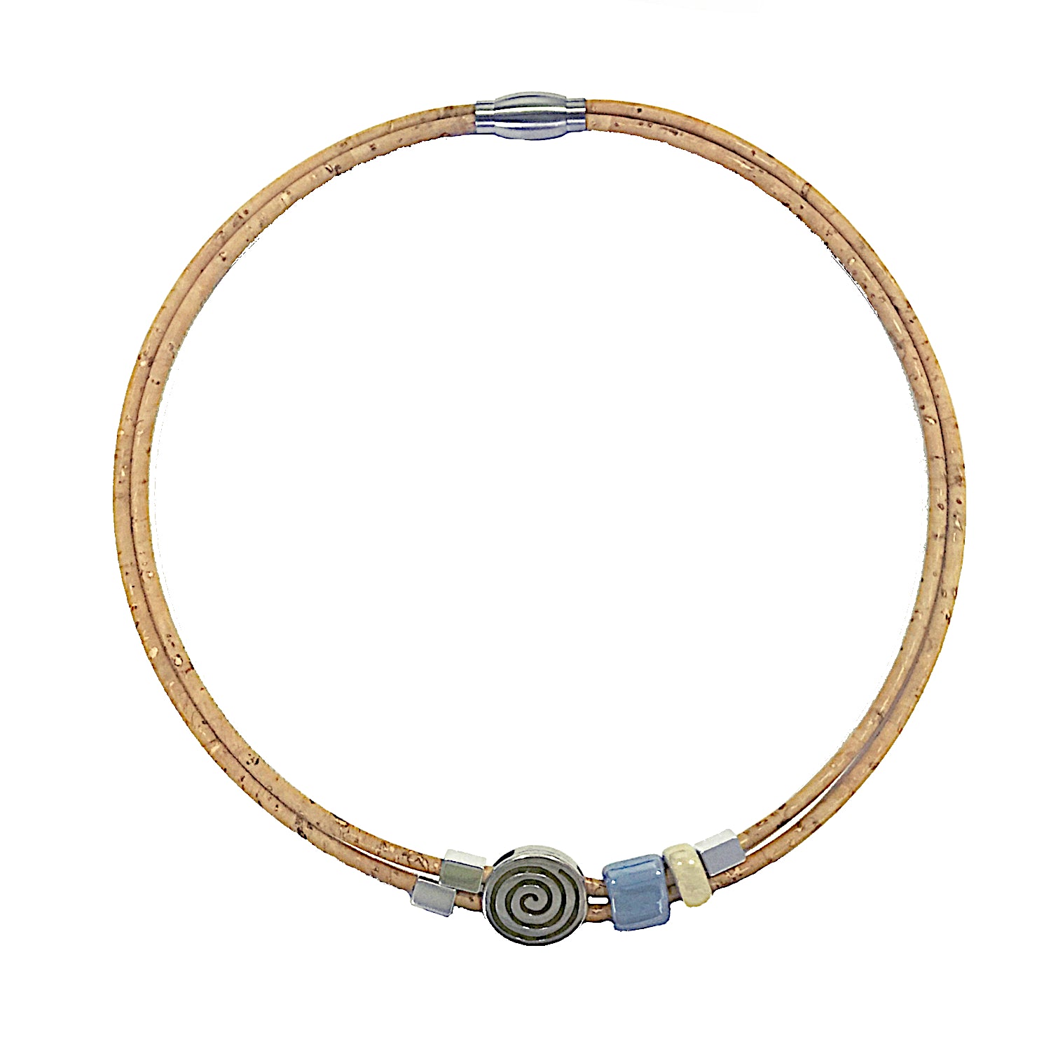 Cork Spiral (necklace) - Cork and Company | Made in Portugal | Vegan Eco-Friendly Fashion
