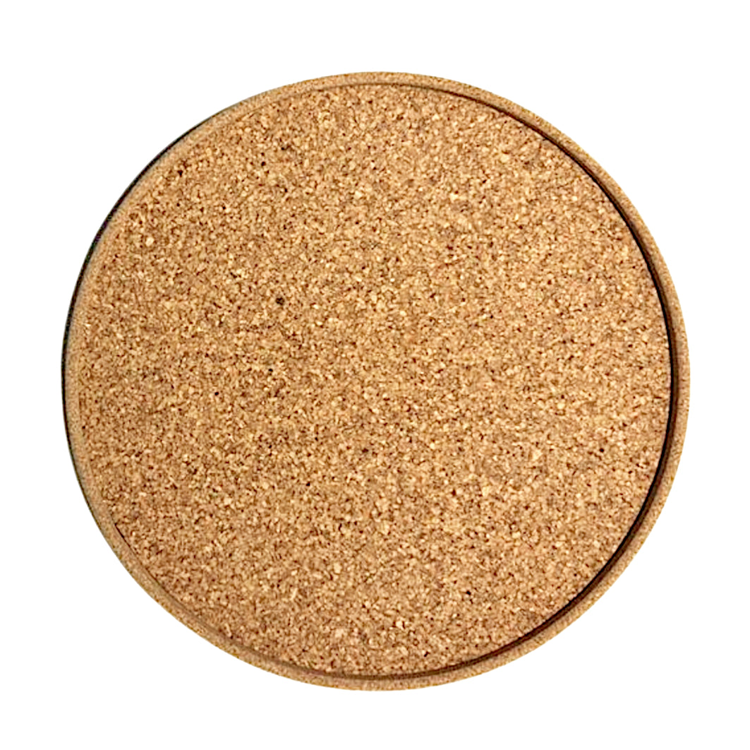 Cork Granulated Cork Tray (Round) - Cork and Company | Made in Portugal | Vegan Eco-Friendly Fashion