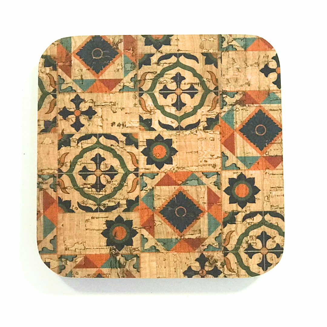 Cork Square Coasters (set of 4) - Cork and Company | Made in Portugal | Vegan Eco-Friendly Fashion