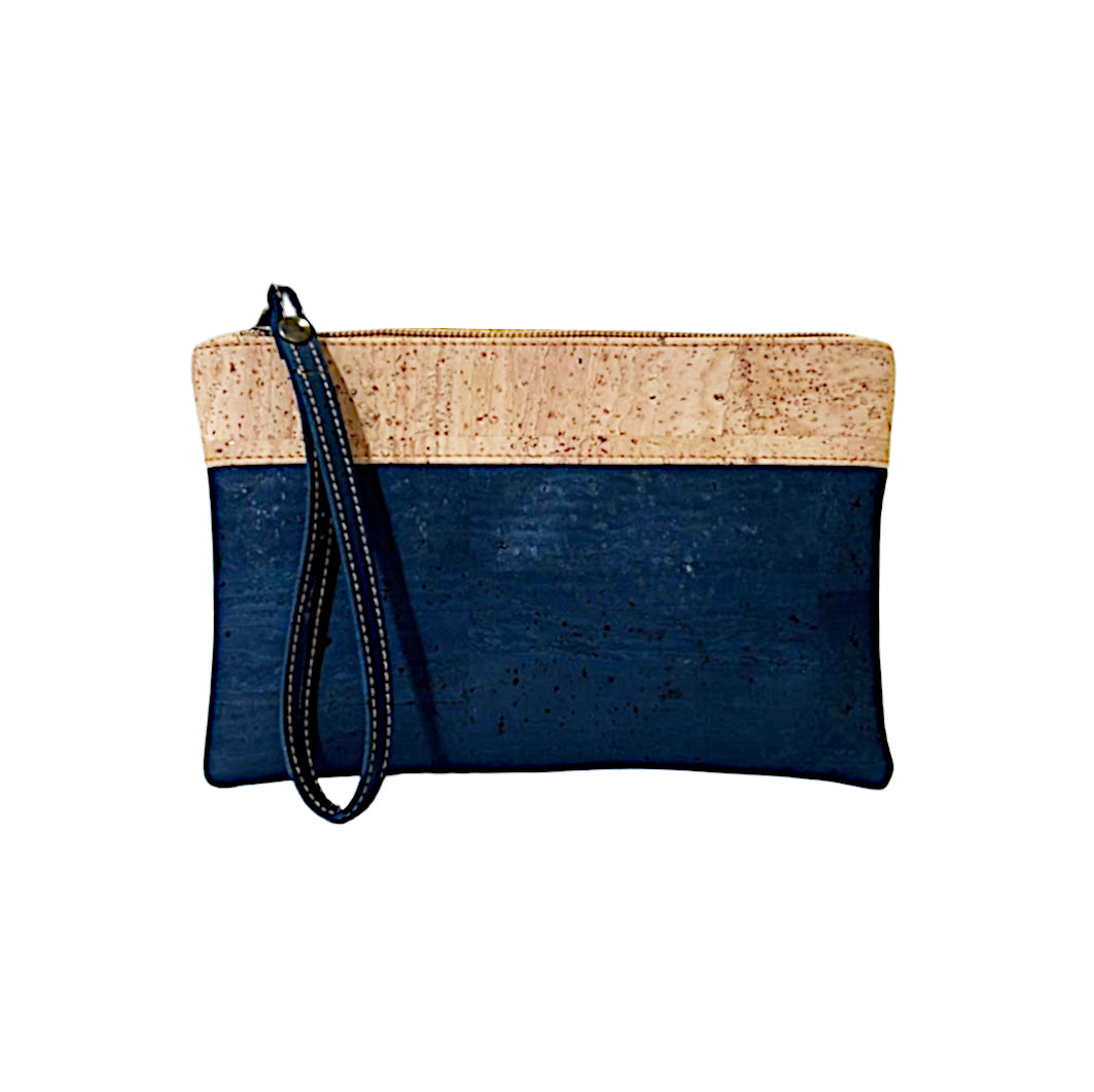 Cork Bicolor Pouch - Cork and Company | Made in Portugal | Vegan Eco-Friendly Fashion