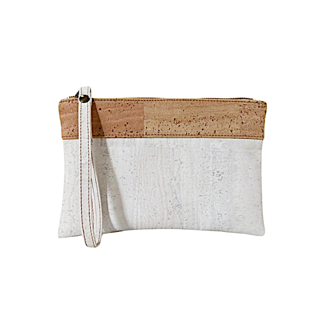 Cork Bicolor Pouch - Cork and Company | Made in Portugal | Vegan Eco-Friendly Fashion