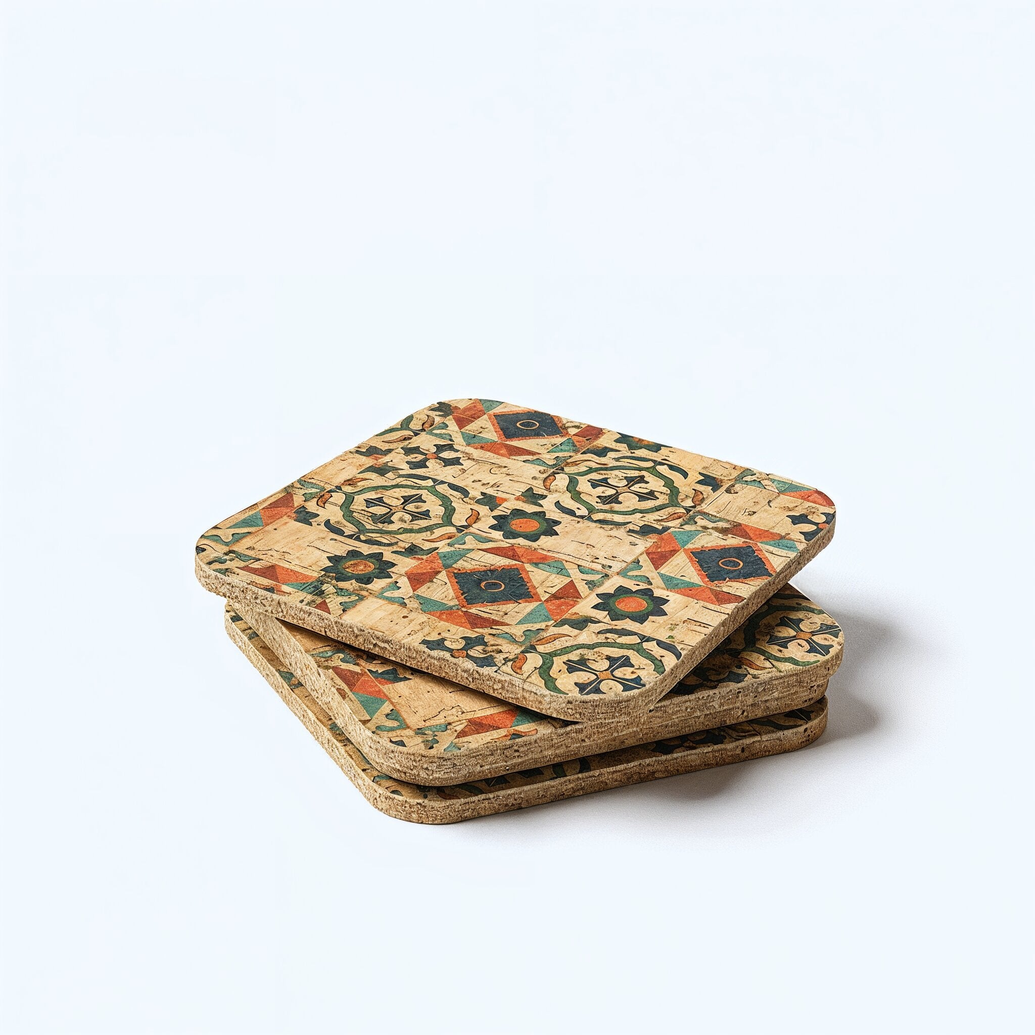 Cork Square Coasters (set of 4) - Cork and Company | Made in Portugal | Vegan Eco-Friendly Fashion
