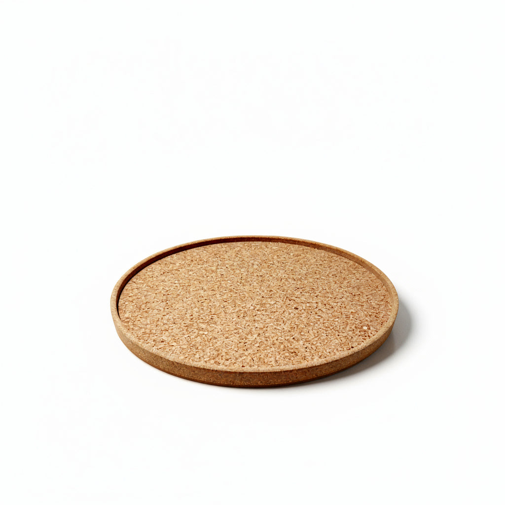 Cork Granulated Cork Tray (Round) - Cork and Company | Made in Portugal | Vegan Eco-Friendly Fashion