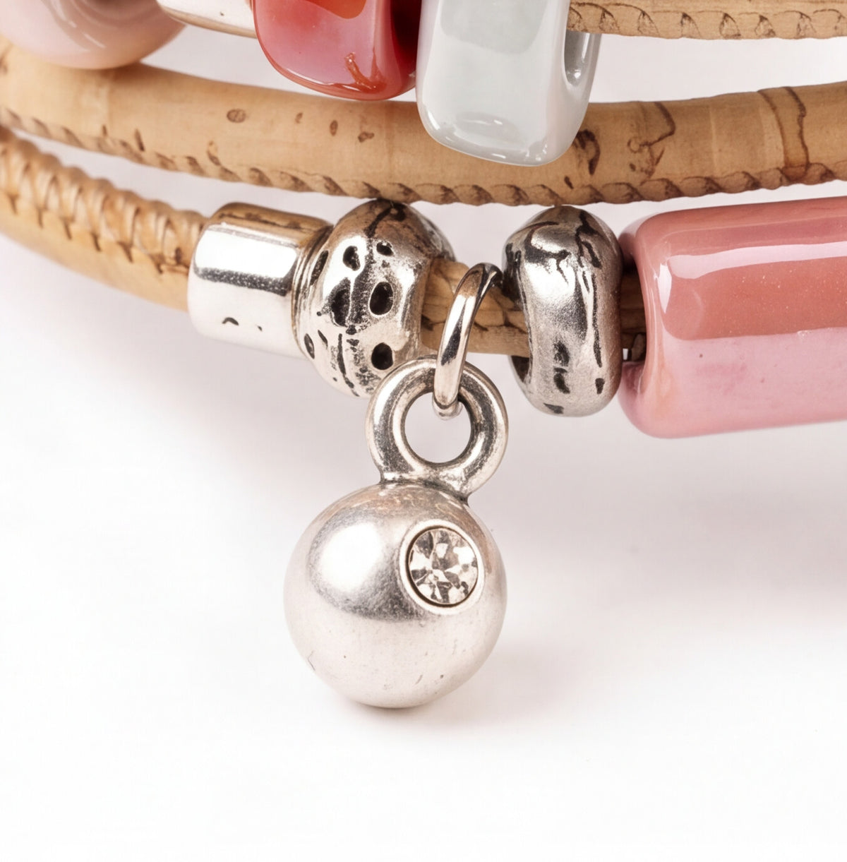 Cork Hydra Set II Cork Bracelet | Pink - Cork and Company | Made in Portugal | Vegan Eco-Friendly Fashion