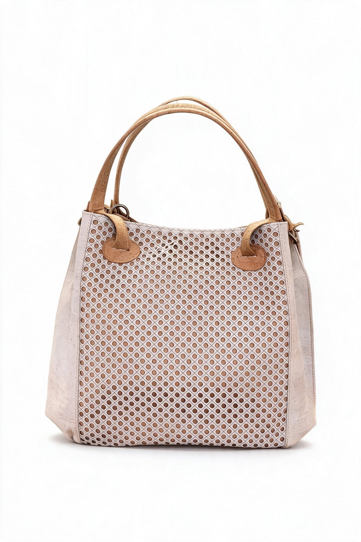 White Dotty Handbag