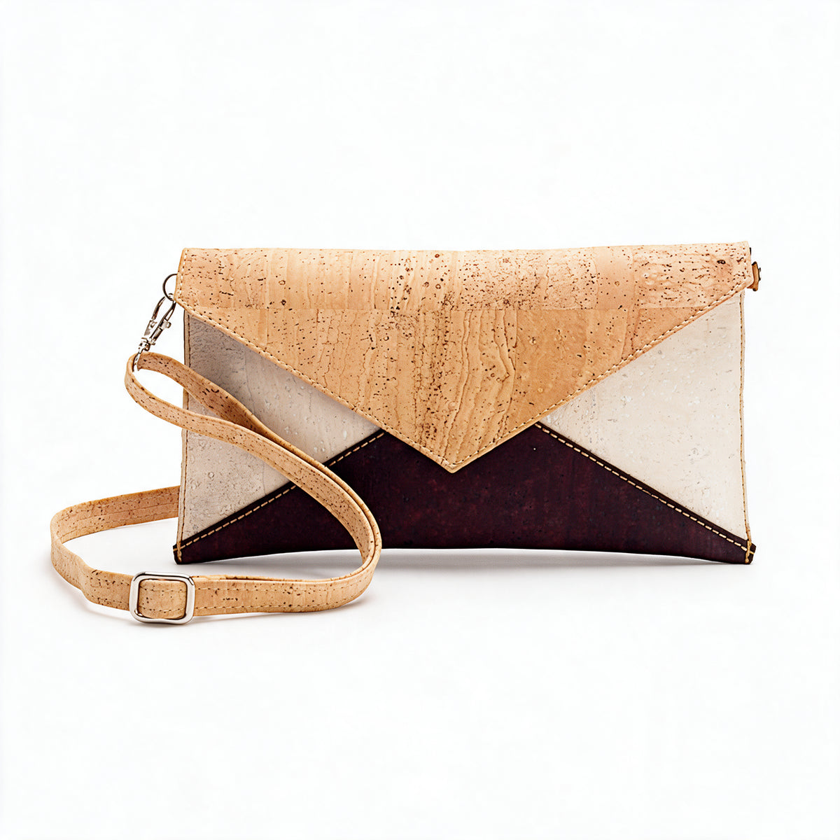 Cork Tricolor Purse - Cork and Company | Made in Portugal | Vegan Eco-Friendly Fashion