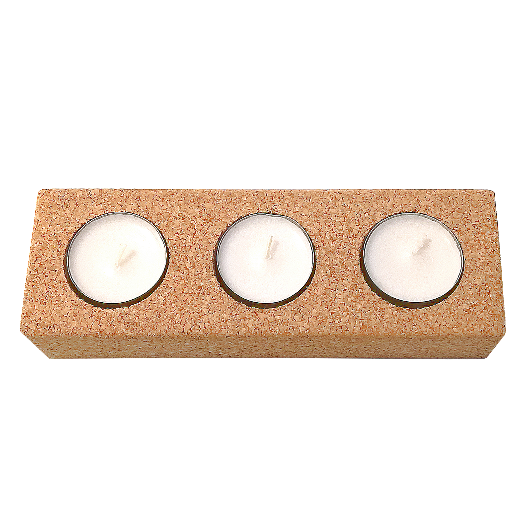 Cork Brick - Tealight Holder - Cork and Company | Made in Portugal | Vegan Eco-Friendly Fashion