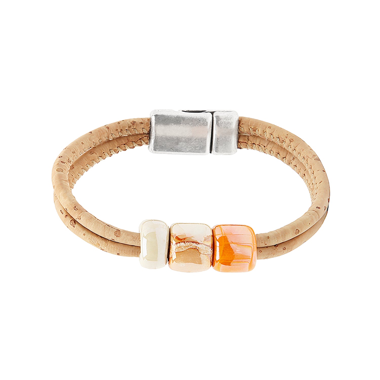 Cork Joy - Orange (bracelet) - Cork and Company | Made in Portugal | Vegan Eco-Friendly Fashion