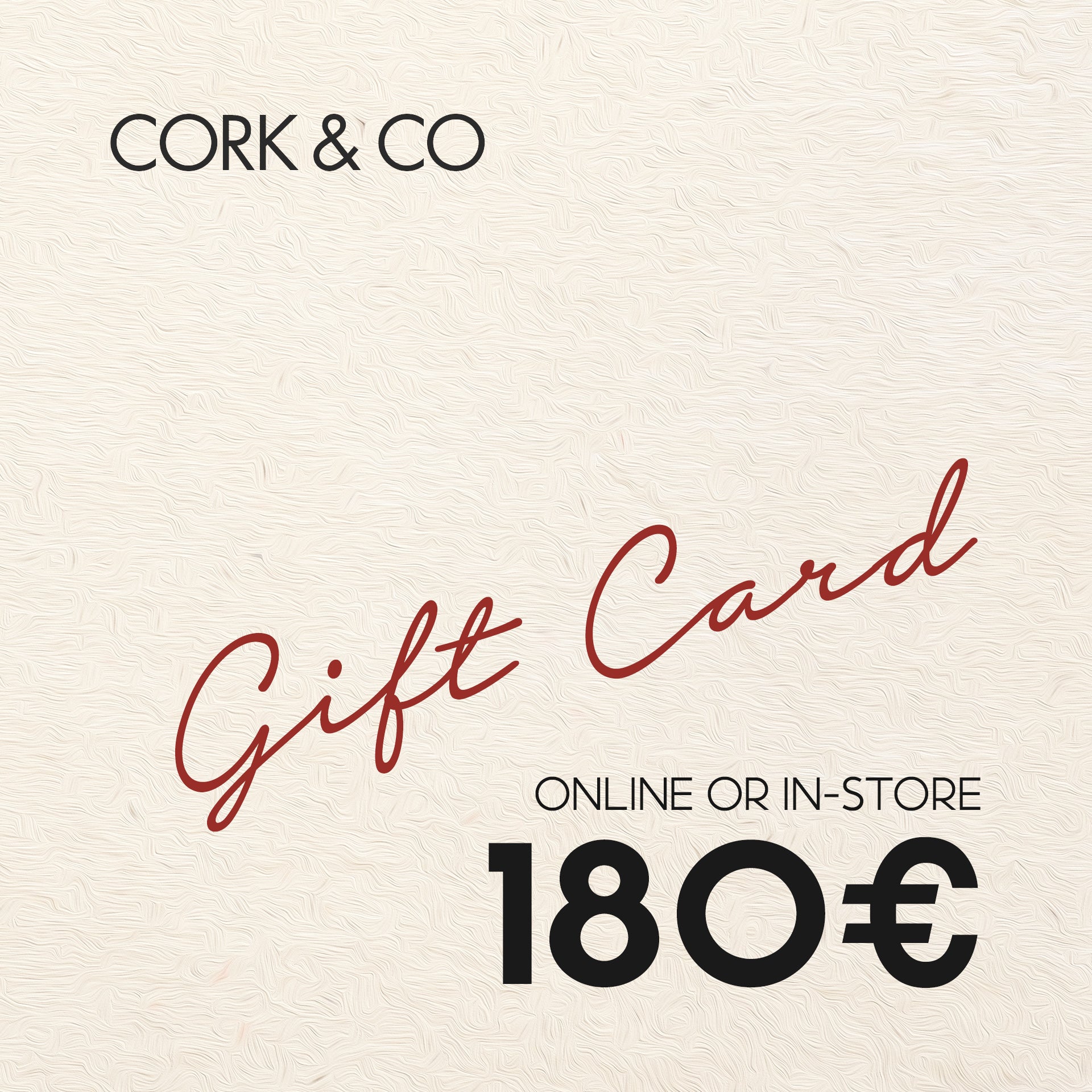 Cork CORK & CO Gift Card - Cork and Company | Made in Portugal | Vegan Eco-Friendly Fashion