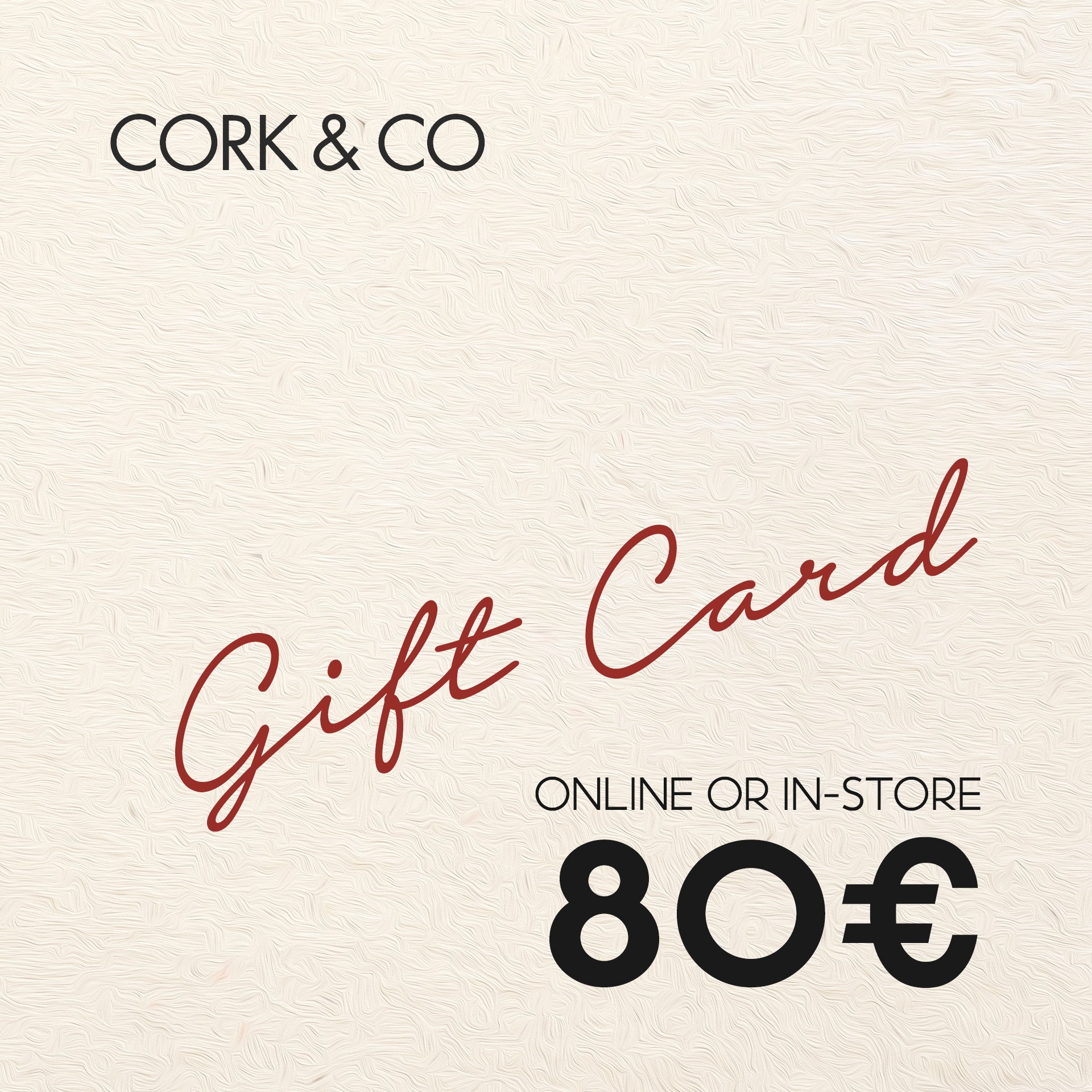 Cork CORK & CO Gift Card - Cork and Company | Made in Portugal | Vegan Eco-Friendly Fashion